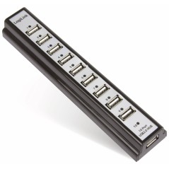 LogiLink USB 2.0 Hub - 10 Port USB Hub for Ultimate Connectivity | High-Speed and Reliable Performance | Model 4052792004779